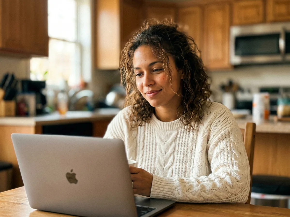 Homebuyer on a video call with her BEDRWay advisor